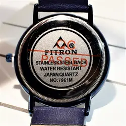 FITRON NO:7961M اورجینال ژاپن فیترون کلا سرمه ای کلاسیک با صفحه ساده ** تاریخ روز شمار ** اصل ژاپن ** رنگ نایاب و بینظیر