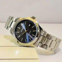 CASIO WATCH MTP1199 ساخت ژاپن کاسیو با موتور قدرتمند میوتا ژاپن ** رنگ بسیار جذاب سرمه ای ** درب استیل ** دارای تاریخ روز شمار