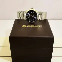 CASIO WATCH MTP1199 ساخت ژاپن کاسیو با موتور قدرتمند میوتا ژاپن ** رنگ بسیار جذاب سرمه ای ** درب استیل ** دارای تاریخ روز شمار