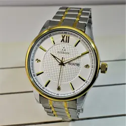 FITRON NO:9499M اورجینال ژاپن فیترون اصل ژاپن کلاسیک ** دو تقویم تاریخ روز شمار و ایام هفته لاتین و عربی** دورنگ صفحه مشبک