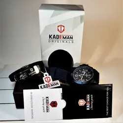 KADEMAN 801G جدید کلاسیک سرمه ای کادمن موتور ژاپن * با تقویم روز شمار پنجره ای بسیار خوش طرح * ضدآب 3atm درحدآب باران توضیحات..