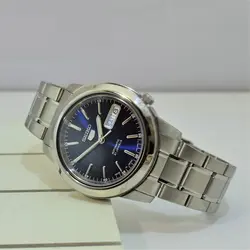 SEIKO5 SNKE51J1 -Cal-7S26 اتوماتیک خلبانی اورجینال سیکو 5 اتومات حرکتی ژاپن موتور سیکو 21 سنگ اصل ** فول استیل ** 2 تقویم صفحه سرمه ای