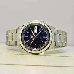 SEIKO5 SNKE51J1 -Cal-7S26 اتوماتیک خلبانی اورجینال سیکو 5 اتومات حرکتی ژاپن موتور سیکو 21 سنگ اصل ** فول استیل ** 2 تقویم صفحه سرمه ای