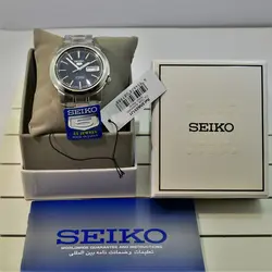 SEIKO5 SNKE51J1 -Cal-7S26 اتوماتیک خلبانی اورجینال سیکو 5 اتومات حرکتی ژاپن موتور سیکو 21 سنگ اصل ** فول استیل ** 2 تقویم صفحه سرمه ای
