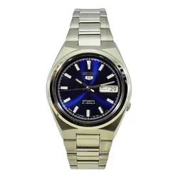 SEIKO5 SNKC51J1 -Cal-7S26 اتوماتیک خلبانی اورجینال سیکو 5 اتومات حرکتی ژاپن موتور سیکو 21 سنگ اصل ** فول استیل ** 2 تقویم صفحه سرمه ای