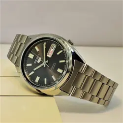 SEIKO5 SNXS79J1 -Cal-7S26 اتوماتیک خلبانی اورجینال سیکو 5 اتومات حرکتی ژاپن موتور سیکو 21 سنگ اصل ** فول استیل ** 2 تقویم صفحه نوک مدادی