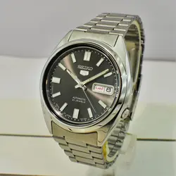 SEIKO5 SNXS79J1 -Cal-7S26 اتوماتیک خلبانی اورجینال سیکو 5 اتومات حرکتی ژاپن موتور سیکو 21 سنگ اصل ** فول استیل ** 2 تقویم صفحه نوک مدادی