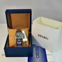SEIKO5 SNXS79J1 -Cal-7S26 اتوماتیک خلبانی اورجینال سیکو 5 اتومات حرکتی ژاپن موتور سیکو 21 سنگ اصل ** فول استیل ** 2 تقویم صفحه نوک مدادی
