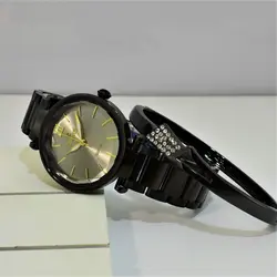 SVESTON NO:SV-19026 ساخت ژاپن ست ساعت و دستبند زنانه جدید * موتور ژاپن ** ضد آب 3ATM بند فول استیل کیفیت ++A