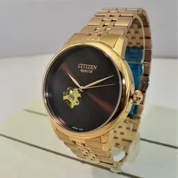 CITIZEN SPECIAL-2091G اتوماتیک مکانیکی سیتیزن اتومات مکانیکی ژاپن ** فول استیل ** رزگلد صفحه نسکافه ای مهندسی