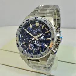 CASIO Edifice EFR-564DY ژاپن سرمه ای ادیفایس 4 موتوره کرنوگراف با تقویم روزشمار *** فول استیل *** موتور قدرتمند ژاپن *** کیفیت +AAA