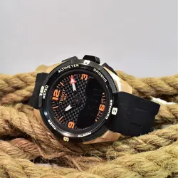 TISSOT WATCH T091420A جدید ساخت ژاپن تیسوت 2 زمانه ** شیشه سافایر کریستال ** قاب تیتانیوم** بسیارزیبا و سنگین *