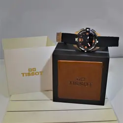 TISSOT WATCH T091420A جدید ساخت ژاپن تیسوت 2 زمانه ** شیشه سافایر کریستال ** قاب تیتانیوم** بسیارزیبا و سنگین *