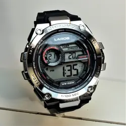 LAROS WATCH M1161 5 STAR جدید موتورژاپن لاروس دیجیتالی 2 تایمه با کیت ژاپنی ** ضدآب استخری ** فول امکانات