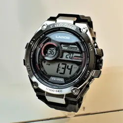 LAROS WATCH M1161 5 STAR جدید موتورژاپن لاروس دیجیتالی 2 تایمه با کیت ژاپنی ** ضدآب استخری ** فول امکانات