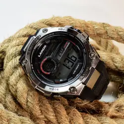 LAROS WATCH M1161 5 STAR جدید موتورژاپن لاروس دیجیتالی 2 تایمه با کیت ژاپنی ** ضدآب استخری ** فول امکانات
