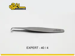 پنس حرفه ای مژه برند STALEKS PRO مدل 40/4