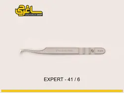 پنس حرفه ای مژه برند STALEKS PRO مدل 41/6