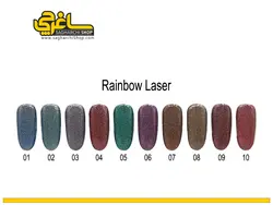 لاک ژل رین بو لیزر وینیل Winail Rain bow