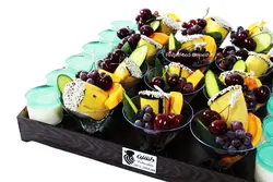 سینی دسر و شات میوه