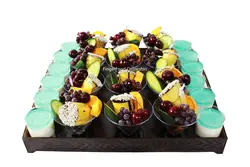 سینی دسر و شات میوه