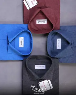 پیراهن کشمیر ساده (زغال سنگی)