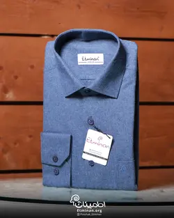 پیراهن کشمیر ساده (آبی نفتی)