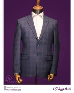 کت تک پاییزه طرح سلکا 4 خانه (آبی نفتی 5 رنگی)