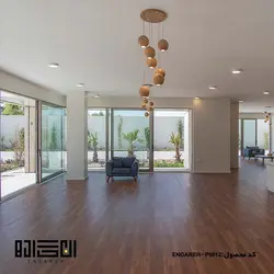 چراغ آویز چوبی کهربا 2