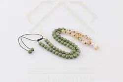 گردنبند یشم،سیترین و حدید با مدال راف سیترین