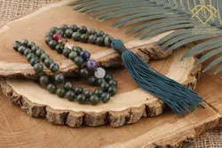 گردنبند مالا یشم و هفت چاکرا