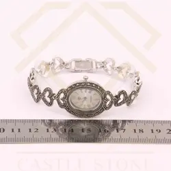 ساعت نقره زنانه طرح چیچک