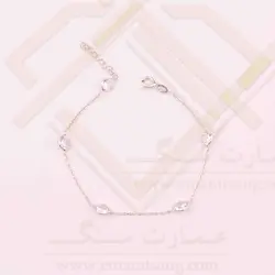 دستبند نقره طرح الین