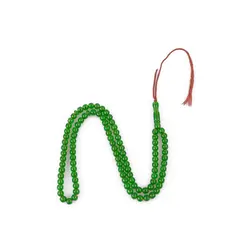 تسبیح سندلوس آلمانی سبز زمردی تراش ساده