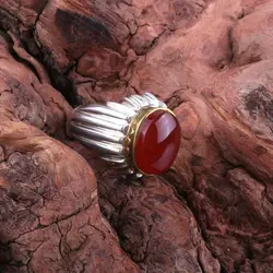 انگشتر نقره عقیق یمنی