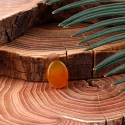 نگین عقیق با حکاکی دعای شرف الشمس