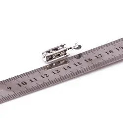 مدال نقره جا حرزی طرح قلعه با حرز امام جواد روی پوست آهو