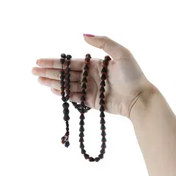 تسبیح هسته خرما تراش اشکی ریز به درشت 2 رنگ