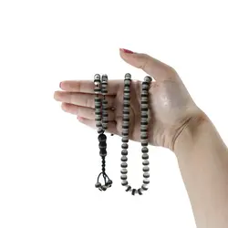 تسبیح هسته خرما ریز به درشت 2 رنگ