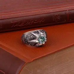 انگشتر نقره موزانایت