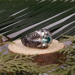 انگشتر نقره موزانایت