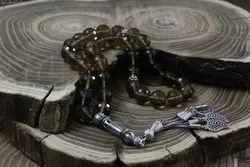 تسبیح الکساندریت تراش جواهری هفت رنگ