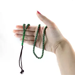 تسبیح سندلوس سبز تبریزی آلمینیوم کوب کد T1130