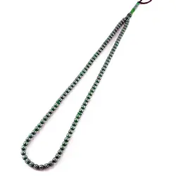 تسبیح سندلوس سبز تبریزی آلمینیوم کوب کد T1130