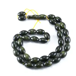 تسبیح پودر کهربا ۳۳ دانه سبز یشمی با عطر لیمو کد 1056