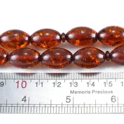 تسبیح پودر کهربا ۳۳ دانه عسلی با عطر لیمو کد T1058