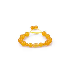 دستبند جید و عقیق با حکاکی دعای شرف الشمس