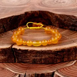 دستبند جید و عقیق با حکاکی دعای شرف الشمس