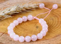 دستبند رزکوارتز برزیل کد D34