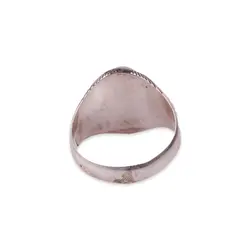 انگشتر نقره عقیق سوسنی معدنی با حرز امام جواد (ع)